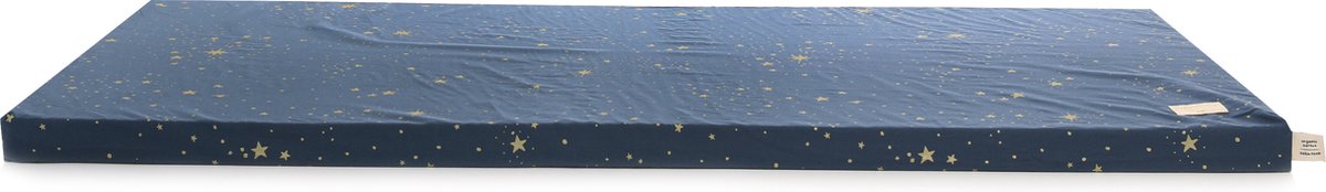 Nobodinoz Speelmatras | St. Barth | Gold Stella Night Blue | 120 x 60 x 4 cm